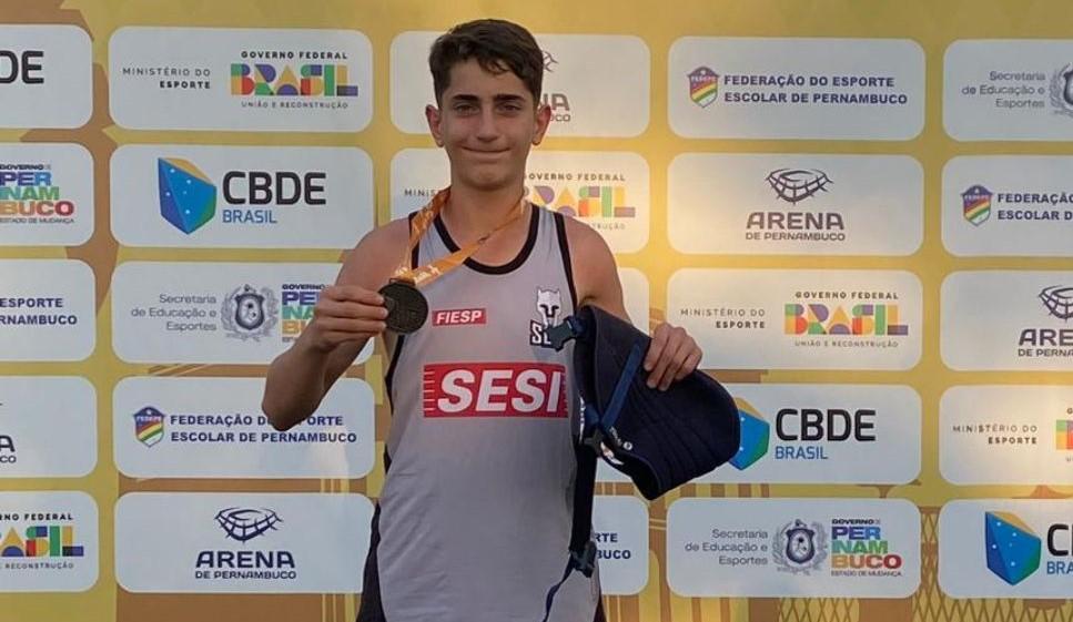 Atleta de Santo André quebra recorde nos Jogos Escolares Brasileiros